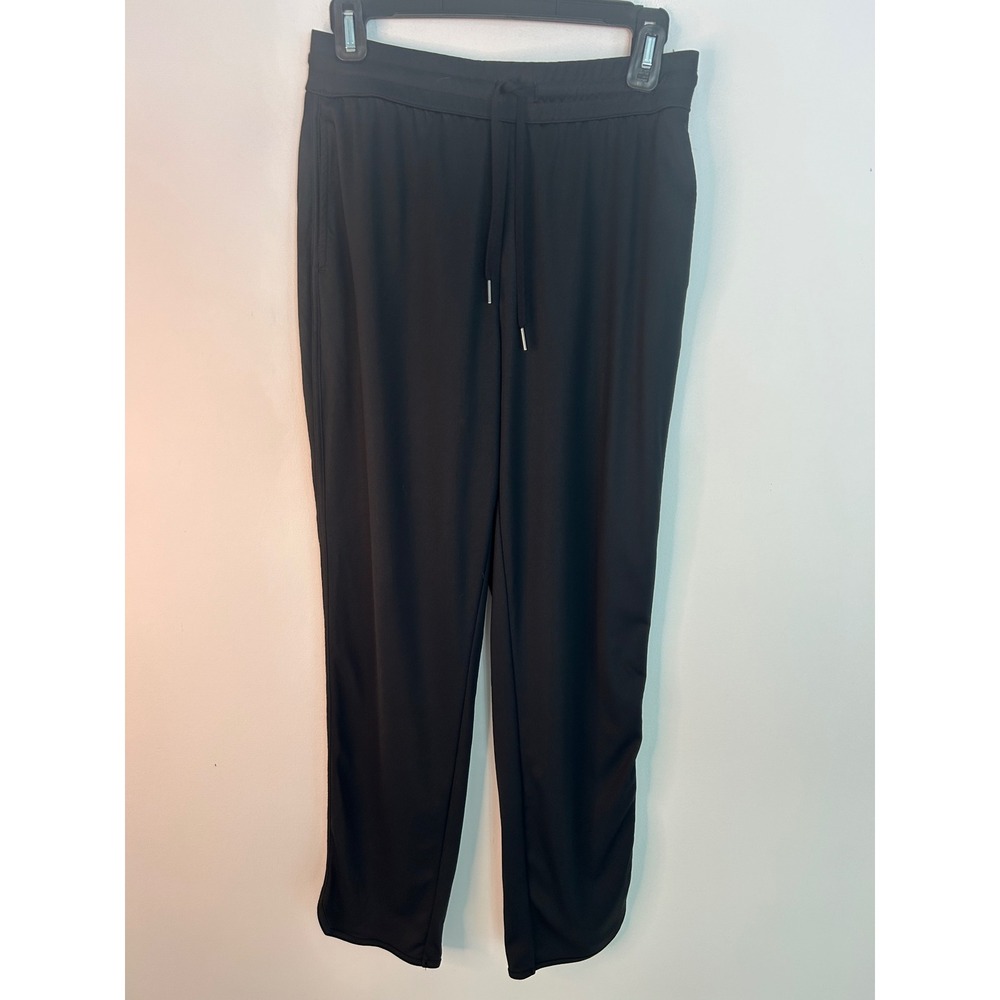 Halara Black High Waisted Drawstring Joggers Womens Small Tall Relaxed Fit Pants